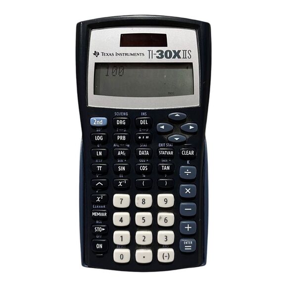 Texas Instruments 30XIIS Scientific Calculator Black Works EUC - Picture 1 of 4